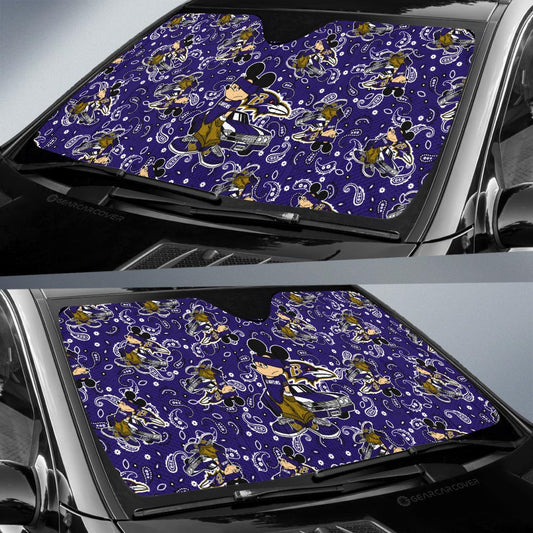Baltimore Ravens Car Sunshade Cartoon Theme Collection - Gearcarcover - 2
