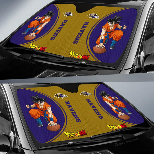 Baltimore Ravens Car Sunshade Custom Car Accessories For Fans - Gearcarcover - 2
