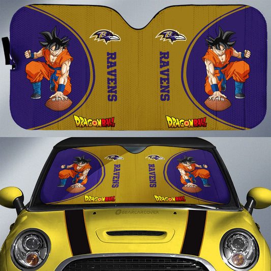 Baltimore Ravens Car Sunshade Custom Car Accessories For Fans - Gearcarcover - 1