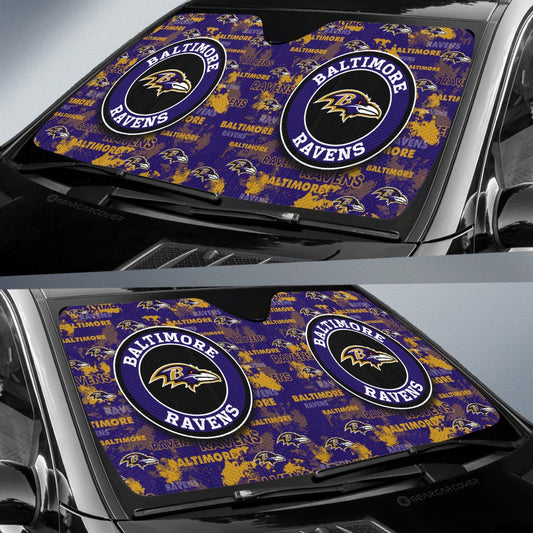 Baltimore Ravens Car Sunshade Custom Car Accessories - Gearcarcover - 2