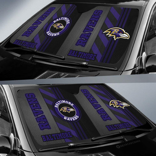 Baltimore Ravens Car Sunshade Custom Car Accessories - Gearcarcover - 2