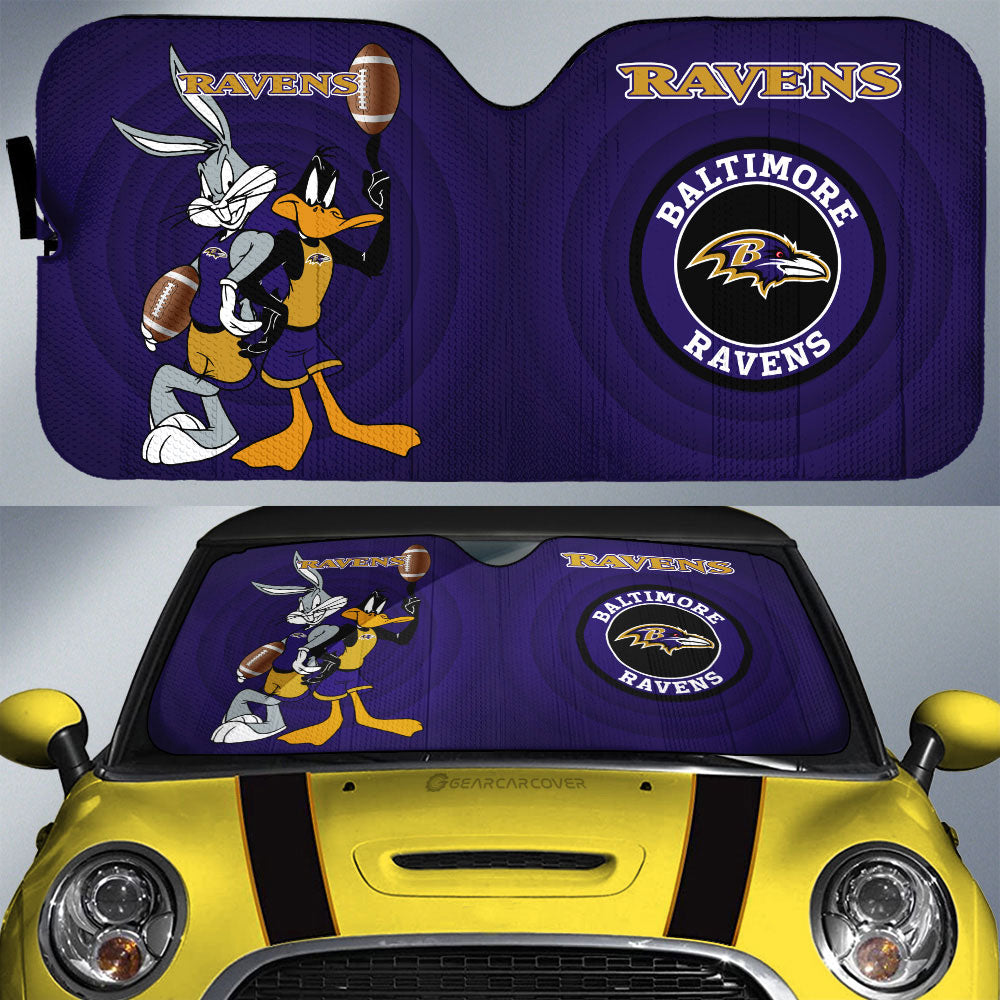 Baltimore Ravens Car Sunshade Custom Car Accessories - Gearcarcover - 1