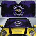 Baltimore Ravens Car Sunshade Custom Car Accessories - Gearcarcover - 1