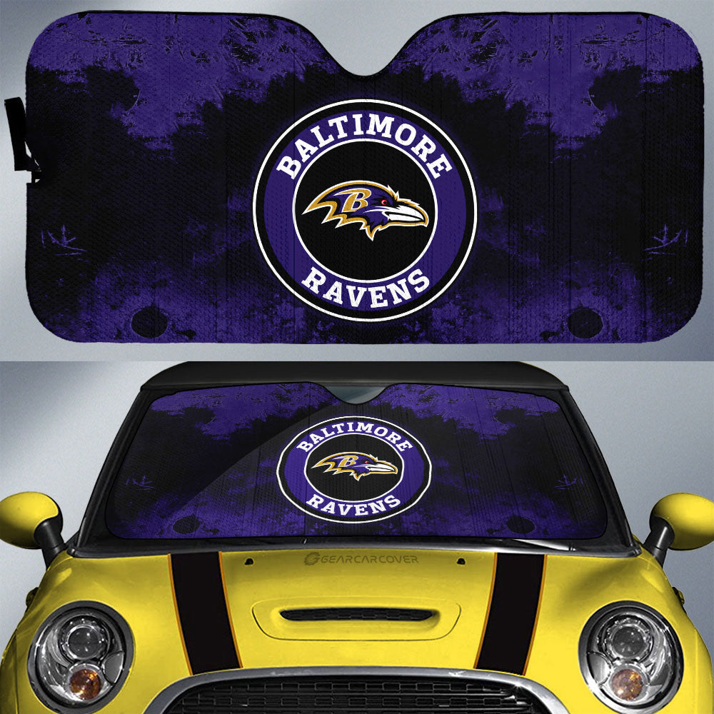 Baltimore Ravens Car Sunshade Custom Car Accessories - Gearcarcover - 1