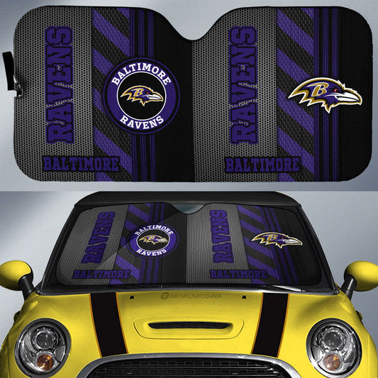 Baltimore Ravens Car Sunshade Custom Car Accessories - Gearcarcover - 1