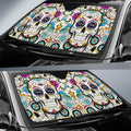 Baltimore Ravens Car Sunshade Custom Sugar Skull Car Accessories - Gearcarcover - 2