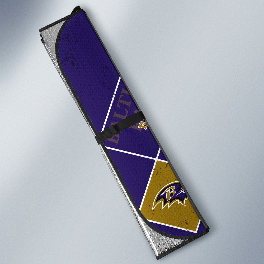 Baltimore Ravens Car Sunshade Sporty Team Collection - Gearcarcover - 3