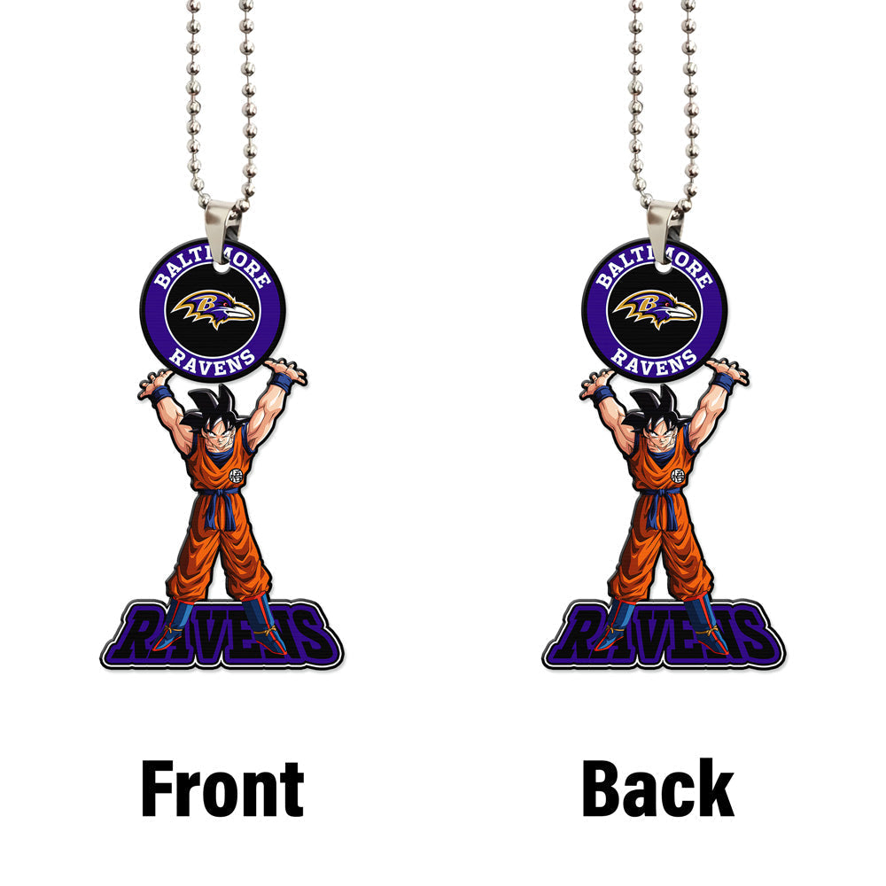 Baltimore Ravens Ornament Goku Car Accessories - Gearcarcover - 4