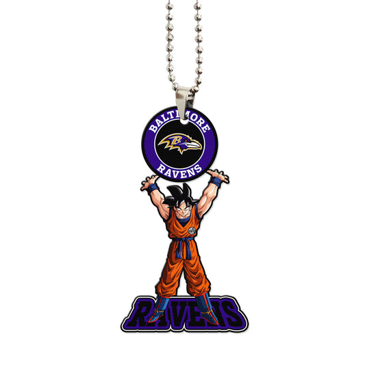 Baltimore Ravens Ornament Goku Car Accessories - Gearcarcover - 1