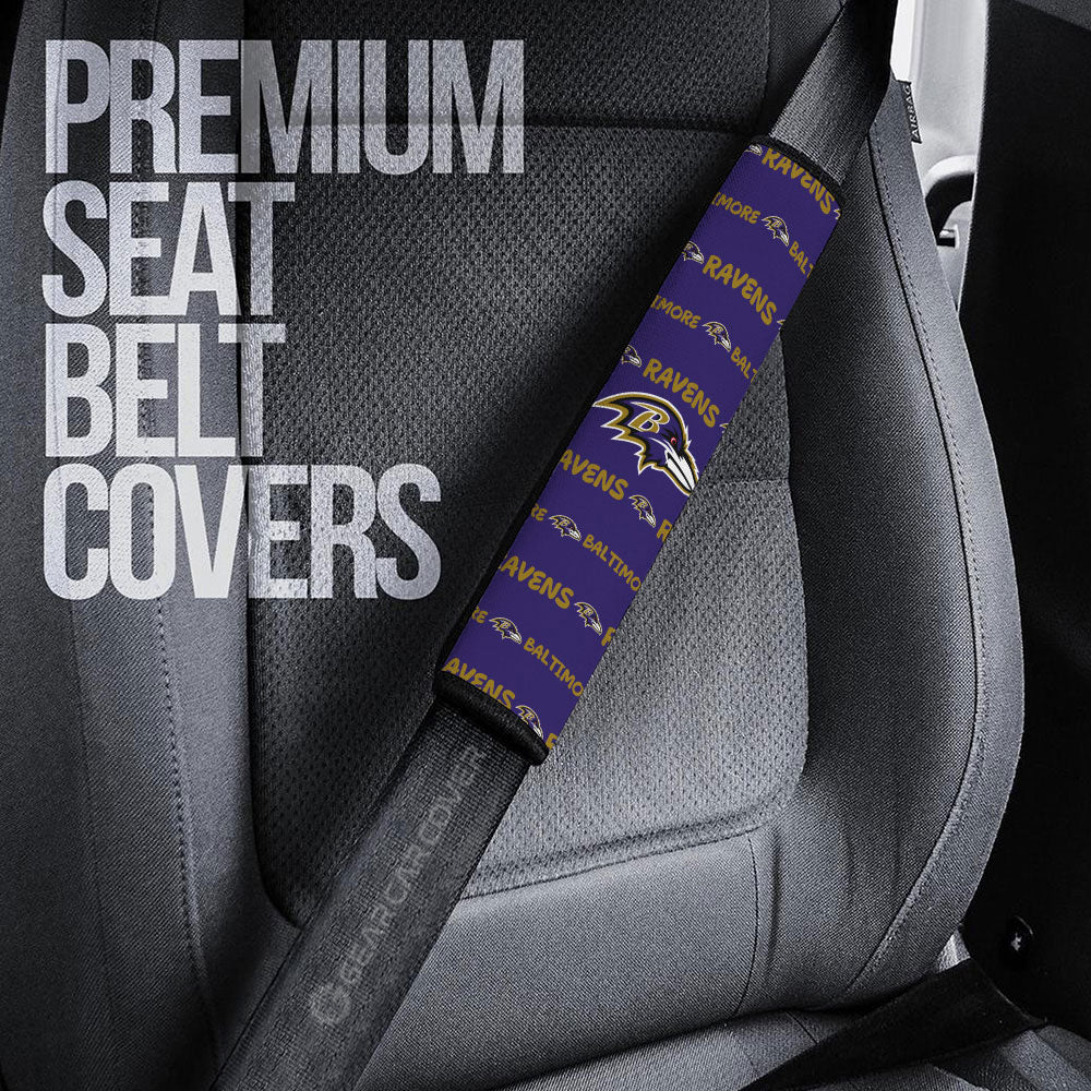 Baltimore Ravens Seat Belt Covers Sporty Team Collection - Gearcarcover - 3