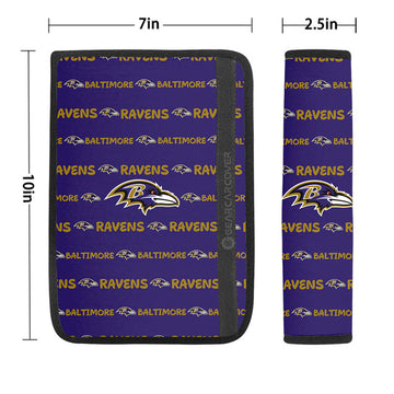 Baltimore Ravens Seat Belt Covers Sporty Team Collection - Gearcarcover - 1