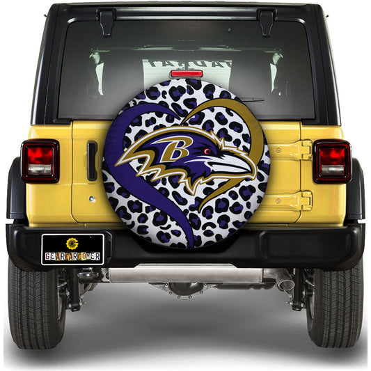 Baltimore Ravens Spare Tire Cover Custom For Fans - Gearcarcover - 1