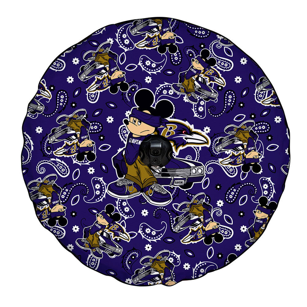 Baltimore Ravens Spare Tire Covers Camera Hole Cartoon Theme Collection - Gearcarcover - 4