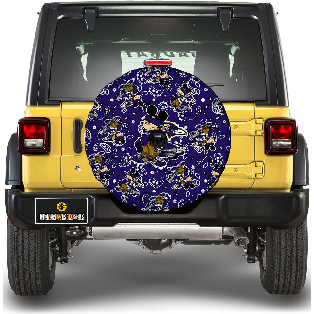 Baltimore Ravens Spare Tire Covers Camera Hole Cartoon Theme Collection - Gearcarcover - 1