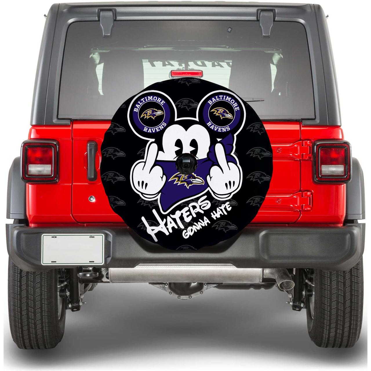 Baltimore Ravens Spare Tire Covers Camera Hole - Gearcarcover - 3