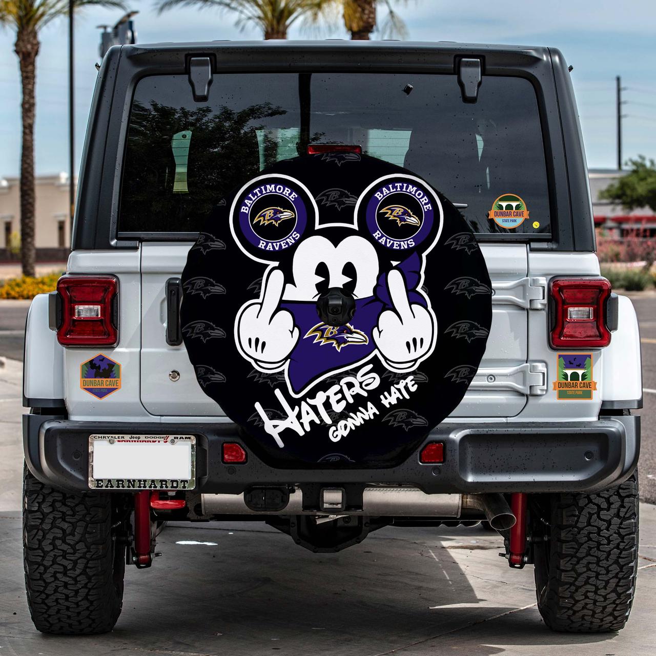 Baltimore Ravens Spare Tire Covers Camera Hole - Gearcarcover - 1