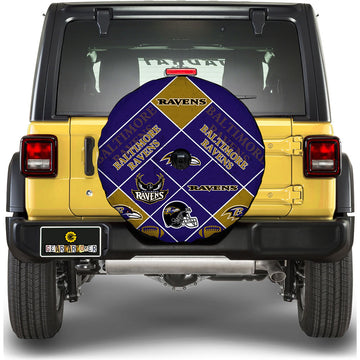 Baltimore Ravens Spare Tire Covers Camera Hole Sporty Team Collection - Gearcarcover - 1