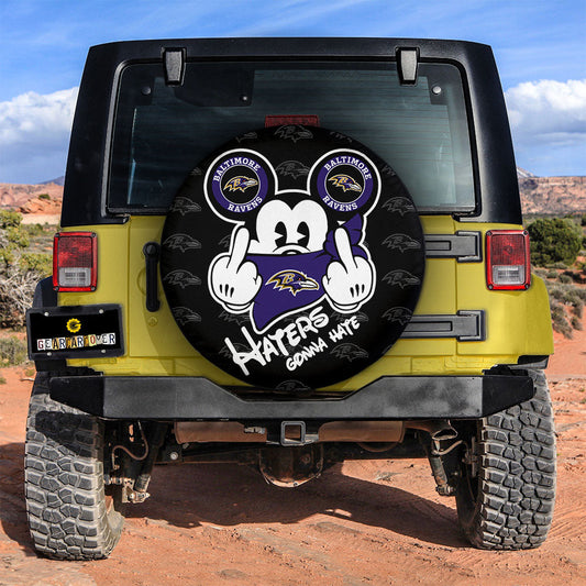 Baltimore Ravens Spare Tire Covers Custom Car Accessories - Gearcarcover - 2