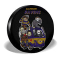 Baltimore Ravens Spare Tire Covers Horror Characters Car Accessories - Gearcarcover - 3