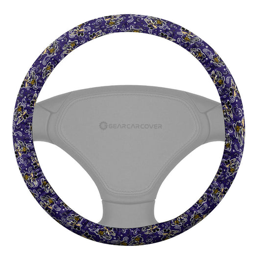 Baltimore Ravens Steering Wheel Cover Cartoon Theme Collection - Gearcarcover - 2