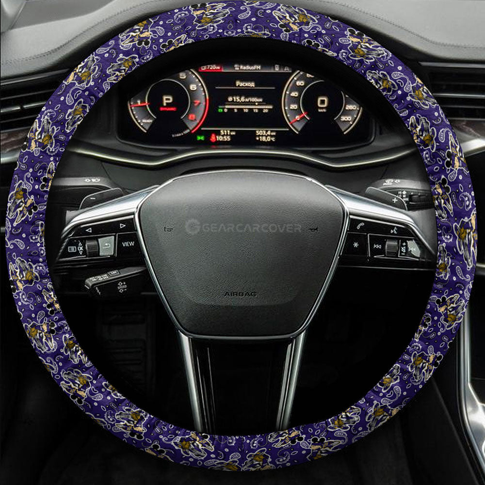 Baltimore Ravens Steering Wheel Cover Cartoon Theme Collection - Gearcarcover - 3
