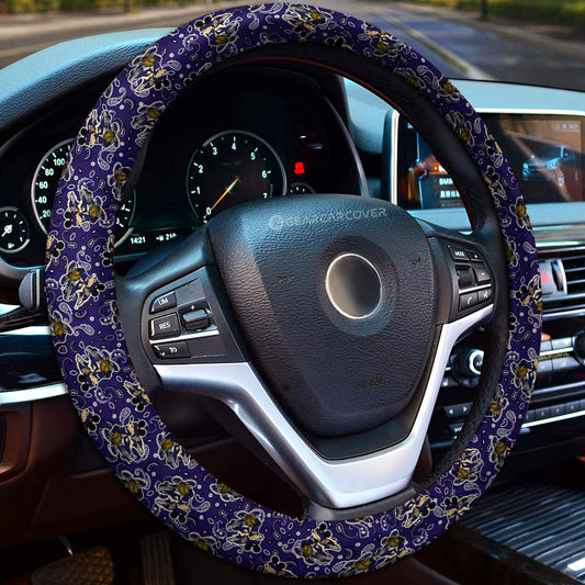Baltimore Ravens Steering Wheel Cover Cartoon Theme Collection - Gearcarcover - 1