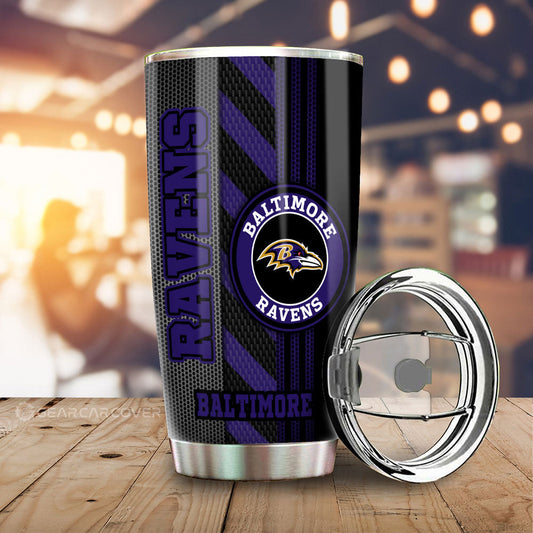 Baltimore Ravens Tumbler Cup Custom Car Accessories - Gearcarcover - 2