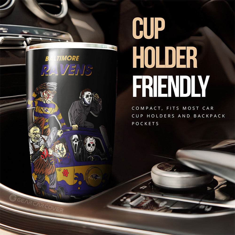 Baltimore Ravens Tumbler Cup Custom Car Accessories - Gearcarcover - 3