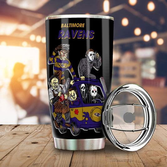Baltimore Ravens Tumbler Cup Custom Car Accessories - Gearcarcover - 1