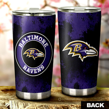 Baltimore Ravens Tumbler Cup Custom Car Accessories - Gearcarcover - 1