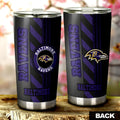 Baltimore Ravens Tumbler Cup Custom Car Accessories - Gearcarcover - 1
