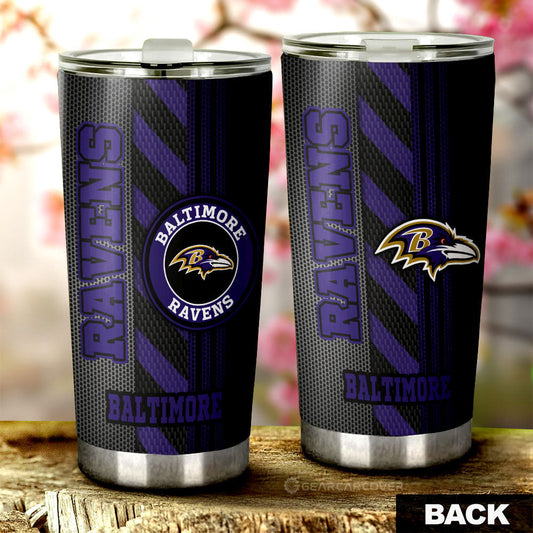 Baltimore Ravens Tumbler Cup Custom Car Accessories - Gearcarcover - 1