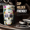 Baltimore Ravens Tumbler Cup Custom Sugar Skull Car Accessories - Gearcarcover - 3
