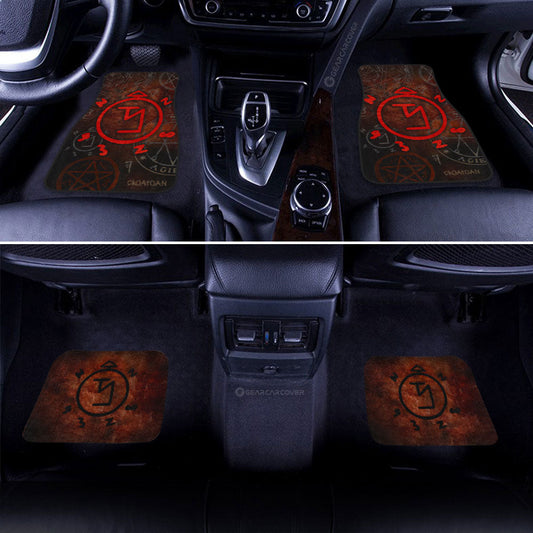 Banishing Sigils Car Floor Mats Custom Supernatural Car Accessories - Gearcarcover - 2