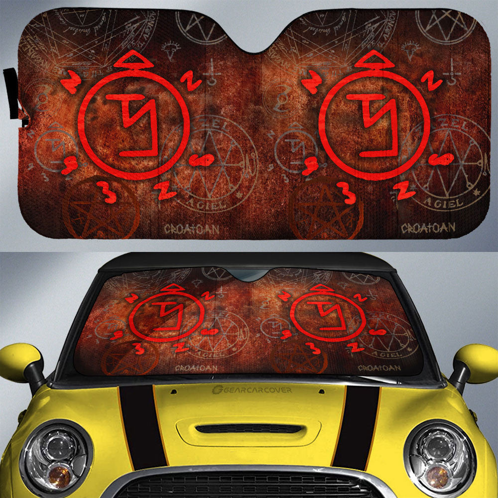 Banishing Sigils Car Sunshade Custom Supernatural Car Accessories - Gearcarcover - 1