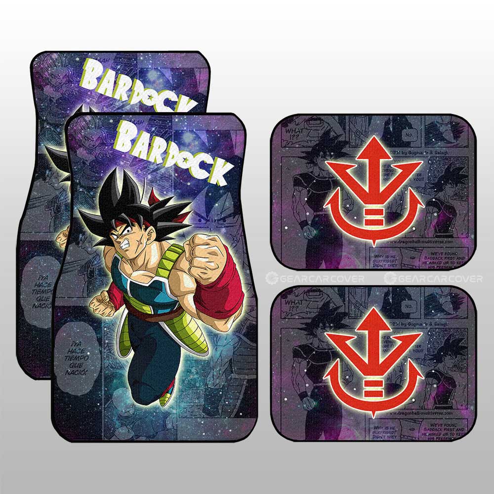 Bardock Car Floor Mats Custom Car Accessories Manga Galaxy Style - Gearcarcover - 1