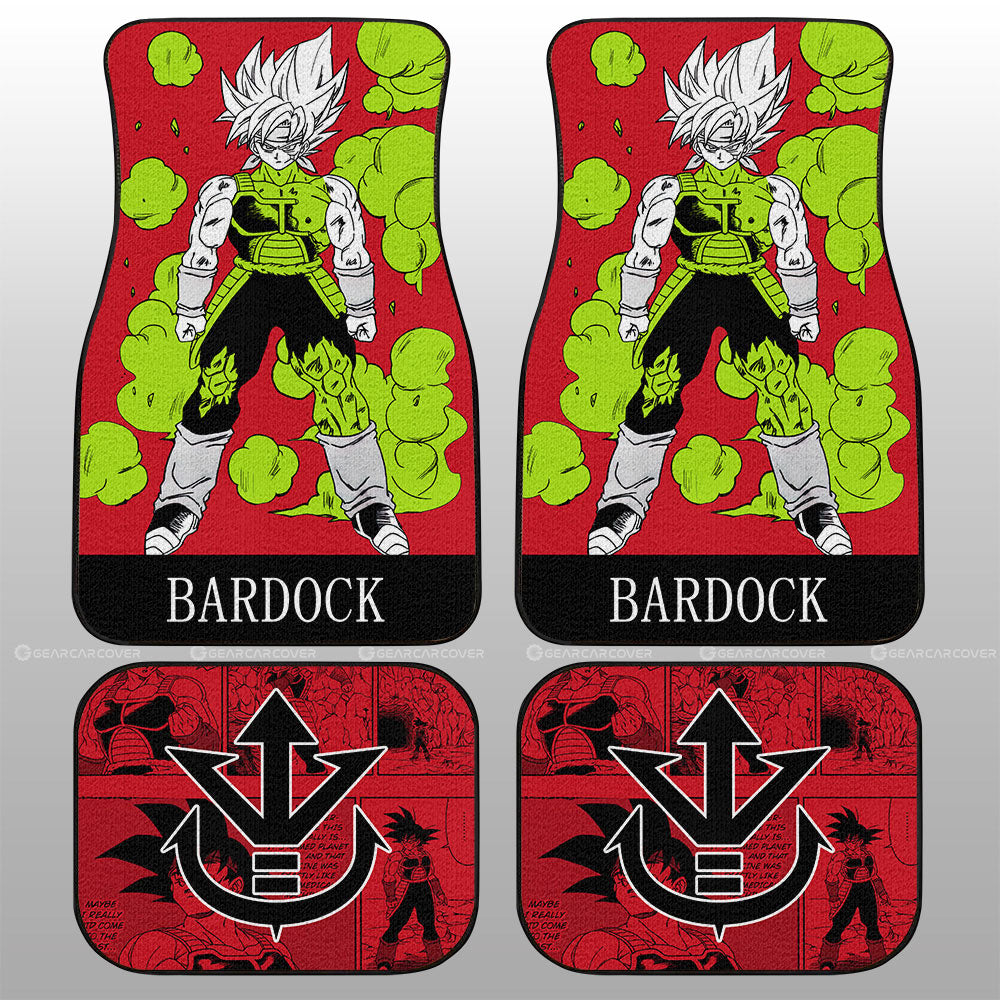 Bardock Car Floor Mats Custom Manga Color Style - Gearcarcover - 2