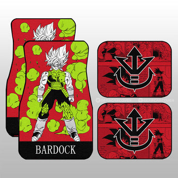 Bardock Car Floor Mats Custom Manga Color Style - Gearcarcover - 1