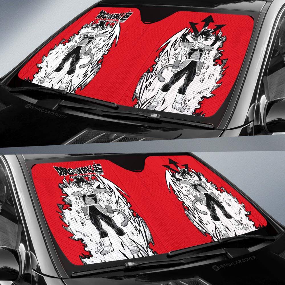 Bardock Car Sunshade Custom Car Accessories Manga Style - Gearcarcover - 2