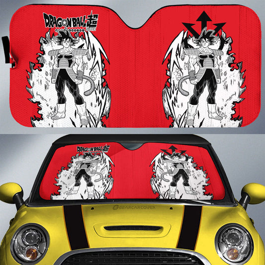 Bardock Car Sunshade Custom Car Accessories Manga Style - Gearcarcover - 1