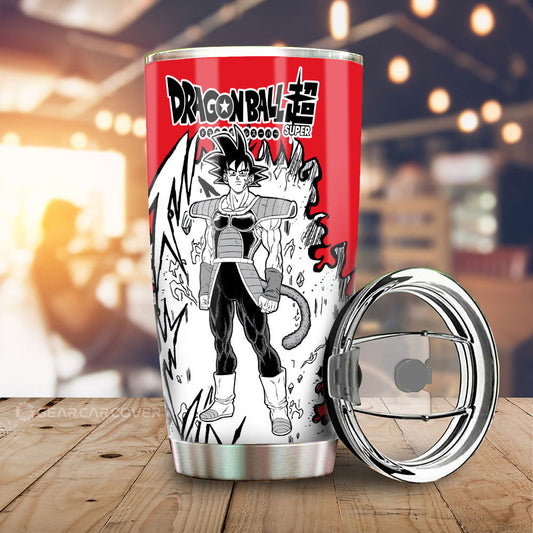 Bardock Tumbler Cup Custom Car Accessories Manga Style - Gearcarcover - 1
