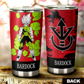 Bardock Tumbler Cup Custom Manga Color Style - Gearcarcover - 1