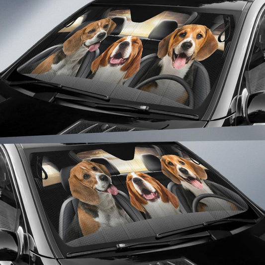 Beagle Car Sunshade Custom Dog Car Interior Accessories - Gearcarcover - 2