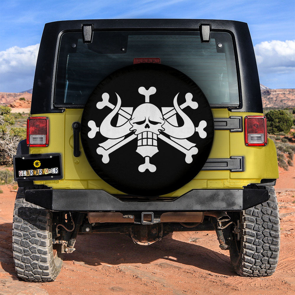 Beast Pirates Flag Spare Tire Covers Custom Car Accessories - Gearcarcover - 3