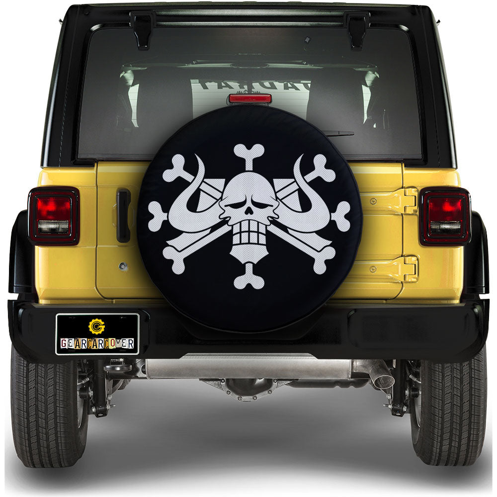 Beast Pirates Flag Spare Tire Covers Custom Car Accessories - Gearcarcover - 1