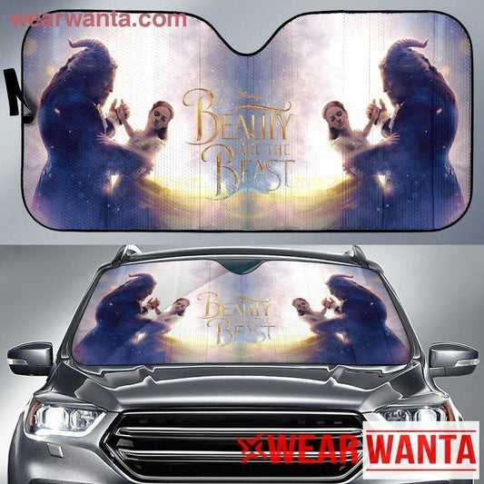 Beauty And The Beast Car Sunshade Custom Lovely Car Interior Accessories - Gearcarcover - 2