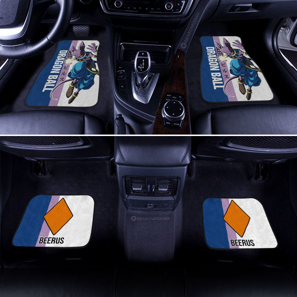Beerus Car Floor Mats Custom Car Accessories For Fans - Gearcarcover - 3