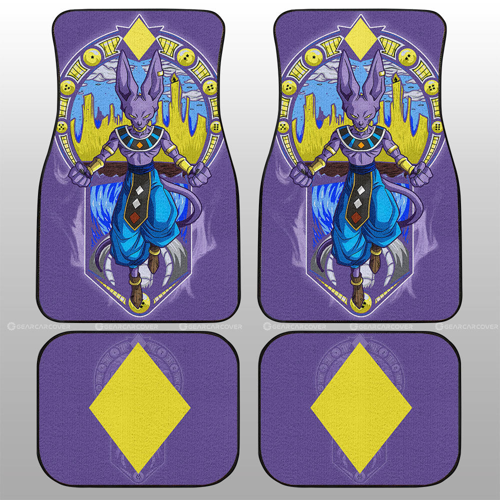 Beerus Car Floor Mats Custom Car Interior Accessories - Gearcarcover - 1