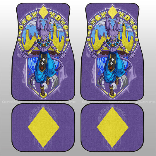 Beerus Car Floor Mats Custom Car Interior Accessories - Gearcarcover - 1