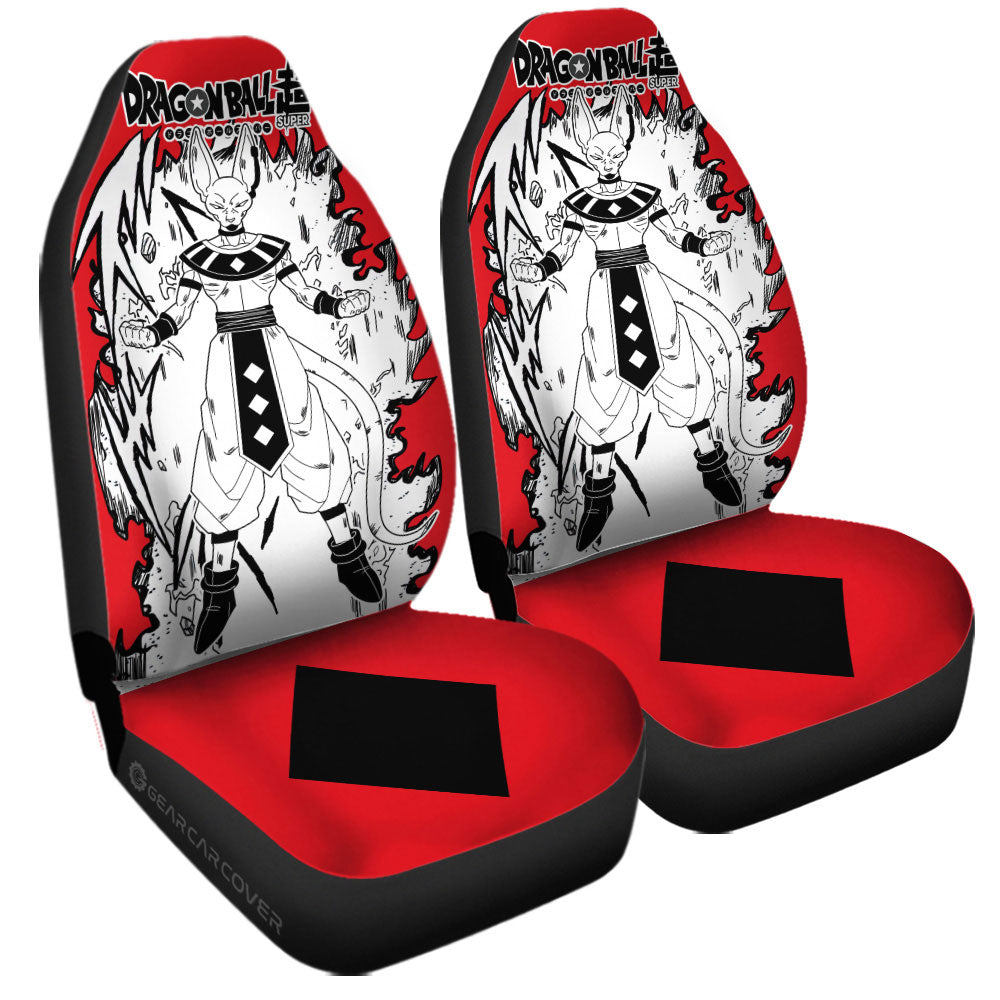 Beerus Car Seat Covers Custom Car Accessories Manga Style For Fans - Gearcarcover - 3
